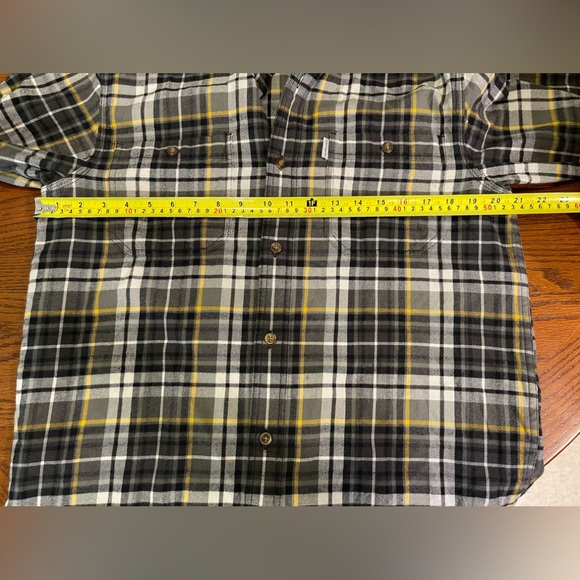 Carhartt Relaxed Fit Men's Plaid Long Sleeve Shirt Size M 100% Cotton - Picture 7 of 7